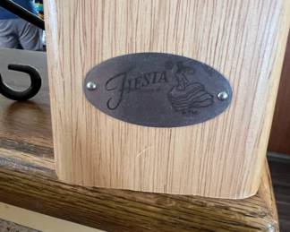 Fiesta Rainbow Handle Knife Set with Wooden Block third image