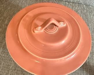 Homer Laughlin Harlequin Covered Casserole Dish in Rose Pink