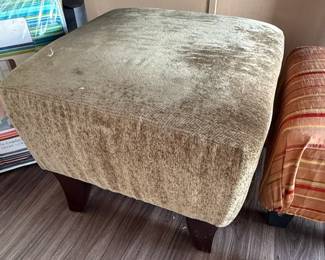 Upholstered Ottoman Footstool