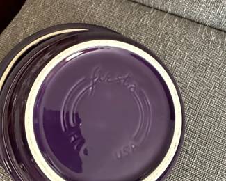 Fiesta Ware Purple Oval Casserole Dish with Lid second image