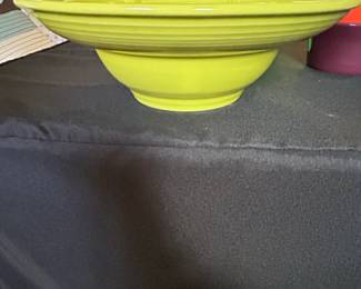 Fiesta Ware Pedestal Bowl in Lemongrass