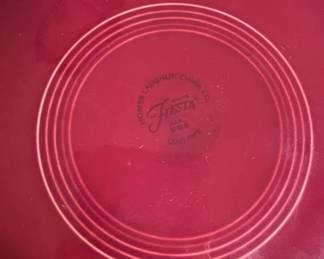 Fiesta Ware Chop Plate or Divided Platter second image