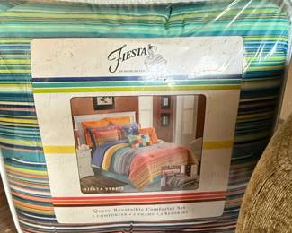 Fiesta Fiesta Stripe Queen Reversible Comforter Set
