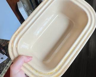 Le Creuset Stoneware Rectangular Loaf Pan, Cobalt Blue second image