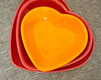Fiesta Heart Shaped Bowls
