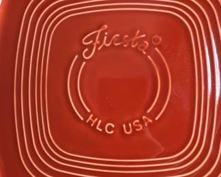 Fiesta Ware Square Platter  Scarlet second image