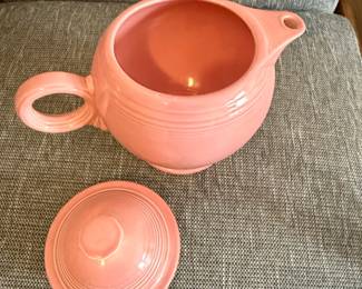 Fiesta Ware Rose Pink Sugar Bowl with Lid