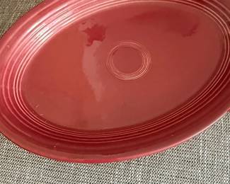 Fiesta Ware Scarlet Oval Platter