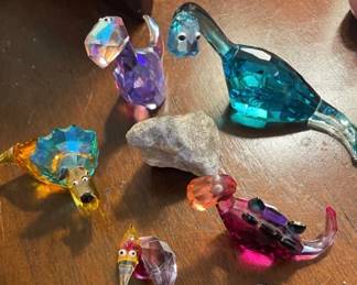 Swarovski Lovlots Brett Brontosaurus and other crystal figurines