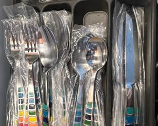 Fiesta Celebration Rainbow Flatware Set