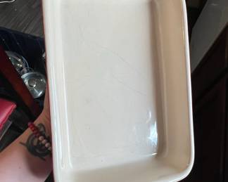 Le Creuset Stoneware Rectangular Casserole Dish, Red