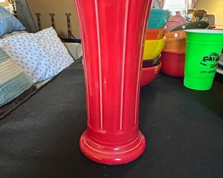 Fiesta Ware Red Vase