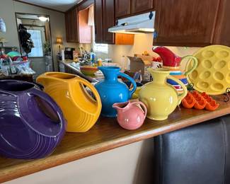 Fiesta Ware Disk Pitchers and Bowls third image