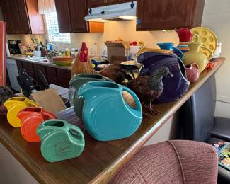 Fiesta Ware Disk Pitchers and Bowls