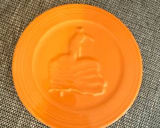 Fiesta Ware Orange Dessert Plate