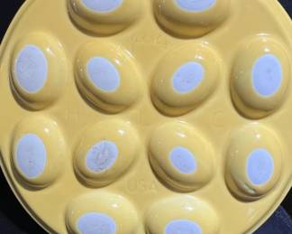 Fiesta Ware Deviled Egg Plate third image