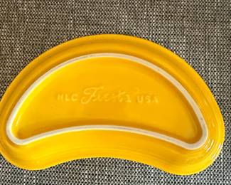 Fiesta Ware Relish Dish  Yellow second image