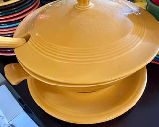 Fiesta th Anniversary Marigold Soup Tureen with Ladle