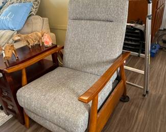 Comfort Pointe Terni Wood Arm Push Back Recliner