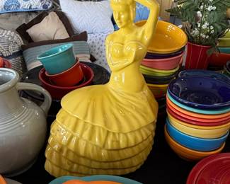 Homer Laughlin Fiesta Ware Collection  Including Figurines and Serving Pieces fifth image