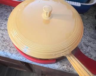 Fiesta Ware Yellow Covered Casserole Dish