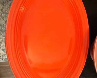 Fiesta Ware Oval Serving Platter in Tangerine