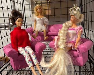 Vintage Barbies in Original Clothes