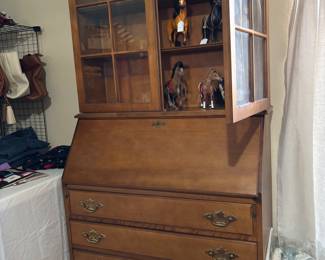 Slant Top Desk an Hutch