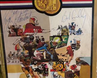 Roger Stauback and Bob Lilly autographed 1969 program