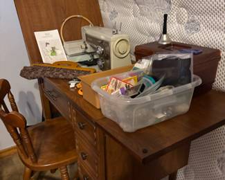 Sears Sewing Machine in Cabinet
