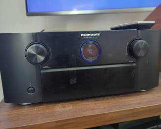 Lot 5:Marantz AV7704 11.2-Channel Network A/V Preamplifier with with rco37sr remote. Audio file grade. Power's on. Includes original box