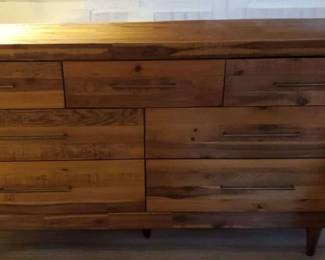 Lot 147:West Elm Alexa Reclaimed Wood 7-Drawer Dresser (70")