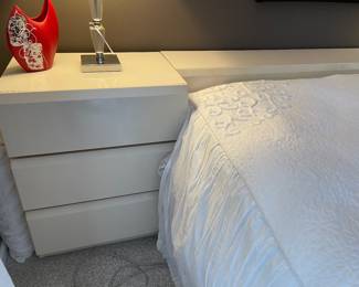 17 x 24. Part of a white lucite bedroom set