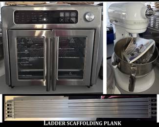 Ladder Scaffolding Plank, Emeril Cooker and Kitchenaid Mixer