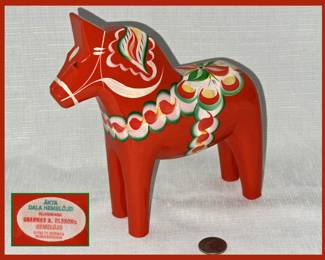 Akta Dala Hemslojd Hand Painted Swedish Horse