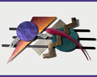 Very Large Cool Modernist Wall Sculpture DAVI