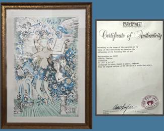 Large Charles Cobelle Signed Litho