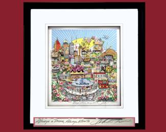 Charles Fazzino Signed; Titled "Always a Dream, Always Atlanta" 94/400