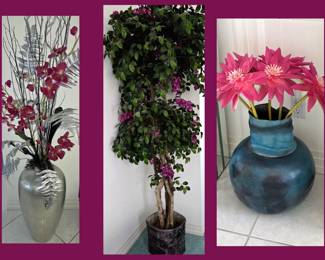 Decorative Silks and Pots