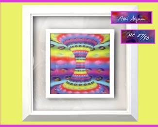 Signed Ron Agam HC 57/90 Hors de commerce; meaning out of the trade or not for sale, a special piece. Ron Agam is the son of Yaacov Agam