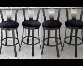 Set of 4 Very Substantial and Attractive Bar Stools
