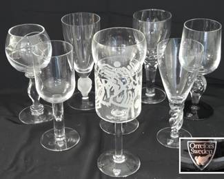 Orrefors Centenary Collection; All with Paper Labels 