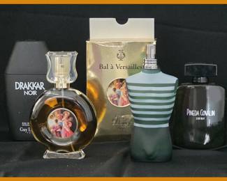 Colognes including Jean Paul Gaultier and New in Box Bal a Versailles