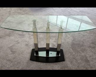 Very Nice Glass and Metal Entry Table