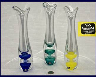 Vas Vitreum Sweden Tulip Vases