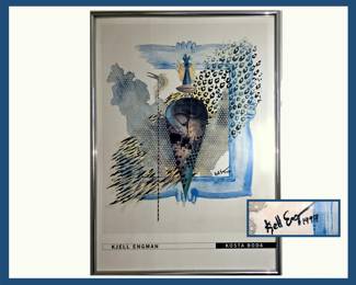 Kjell Engman Kosta Boda Poster