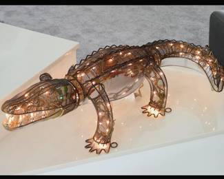 Lighted Articulated Alligator