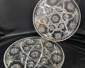 2- American Press Cut Platters- 11"