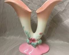 Hull Woodland Dbl. Vase 