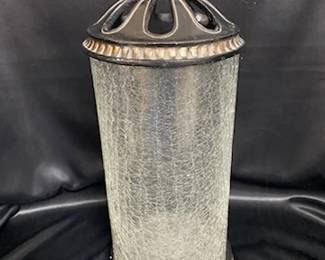 Crackle Glass Candle Holder- 3pc 